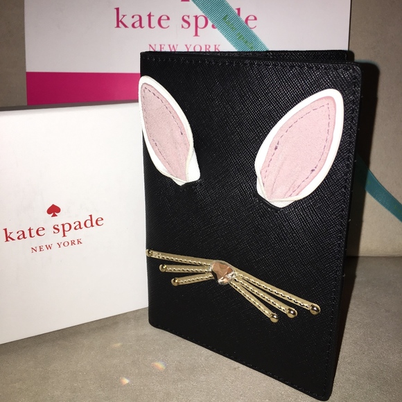KATE SPADE Handbags - NWT KATE SPADE BLACK ID BUNNY BILLFOLD - CUTE!